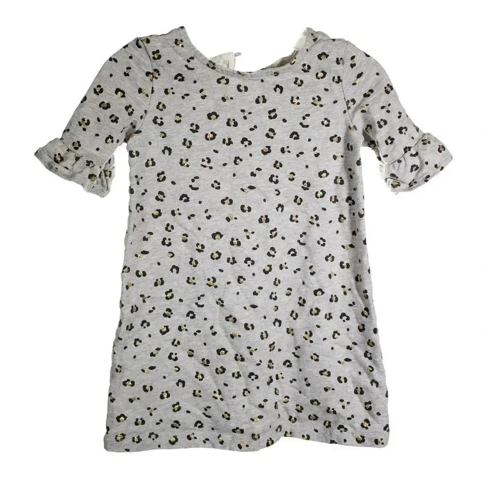 OshKosh Bgosh Gray Cheetah Print Dress 3T